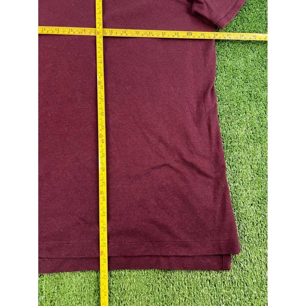 Polo Ralph Lauren Mens XXL Burgundy Maroon Short Sleeve Pique Polo Shirt Logo